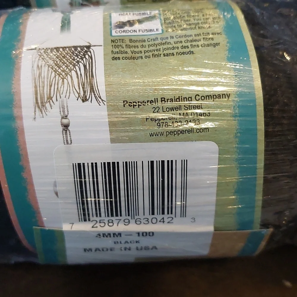 Bonnie Craft Cord yarn Knotting Crafting Weaving Crocheting Knitting 4mm-100yd - Picture 4 of 5